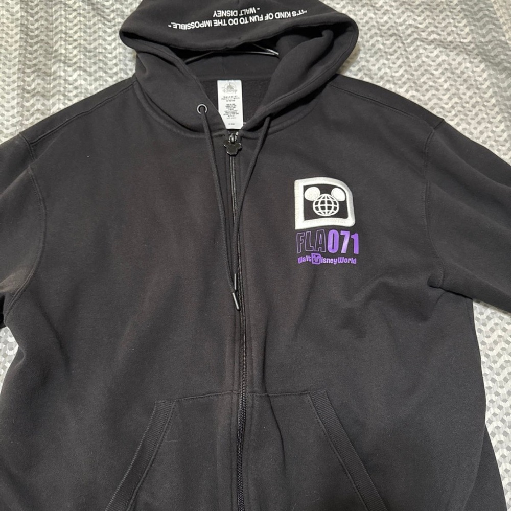 Disney World zip up sweater
